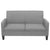 2-Seater Sofa 135x65x76 cm Light Grey