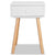 Bedside Tables 2 pcs Solid Pinewood 40x30x61 cm White