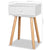Bedside Tables 2 pcs Solid Pinewood 40x30x61 cm White