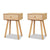 Bedside Tables 2 pcs Solid Pinewood 40x30x61 cm Brown