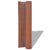 Double-Sided Garden Fence PVC 90x300 cm Brown