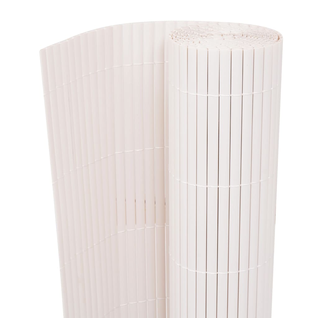 Double-Sided Garden Fence 90x500 cm White