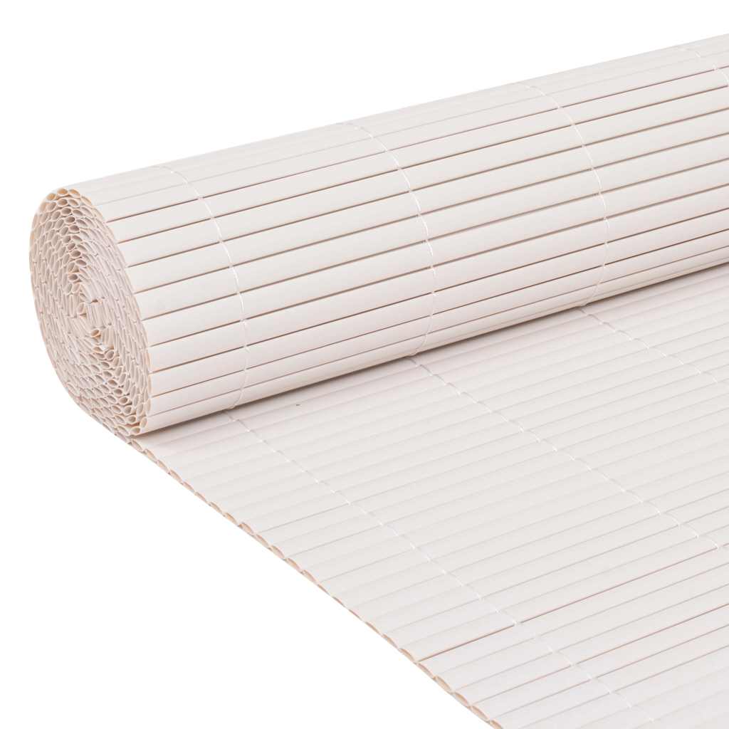 Double-Sided Garden Fence 90x500 cm White