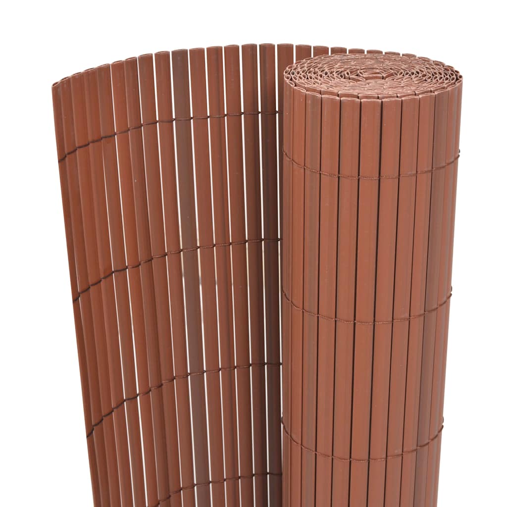 Garden Fence Brown 150 x 500 cm PVC