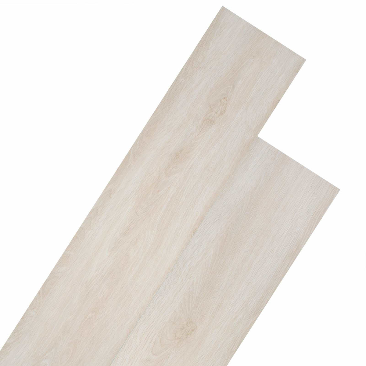 Flooring Planks 18 pcs White 5.26 m² PVC