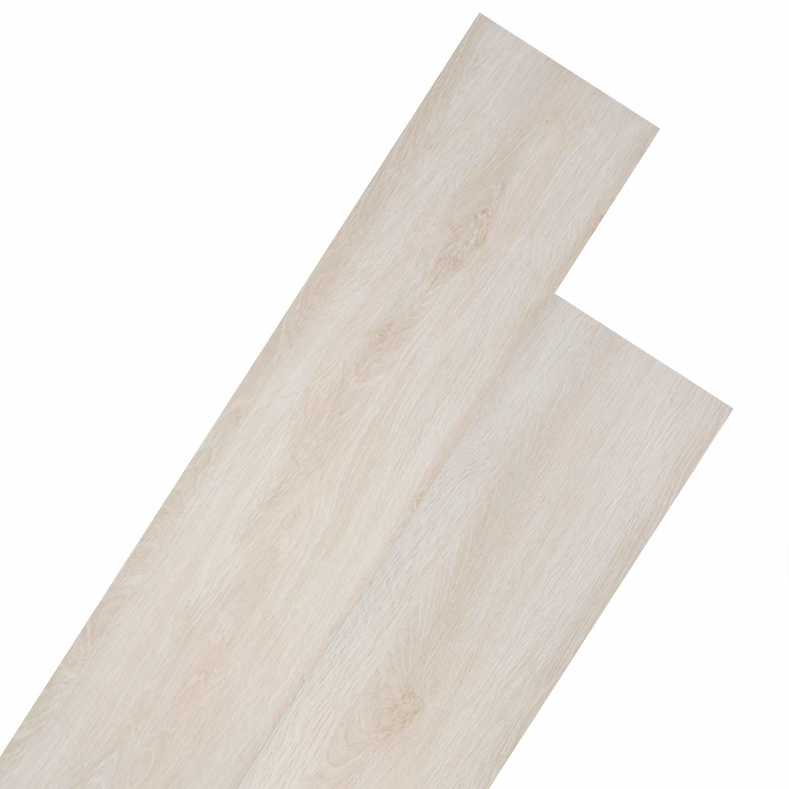 Flooring Planks 18 pcs White 5.26 m² PVC