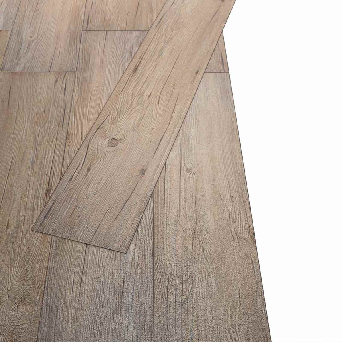 Flooring Planks 18 pcs Brown 5.26 m² PVC