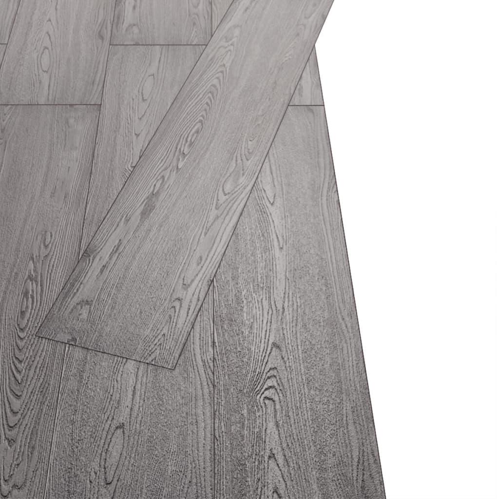 Non Self-adhesive PVC Flooring Planks 5.26 m² 2 mm Dark Grey