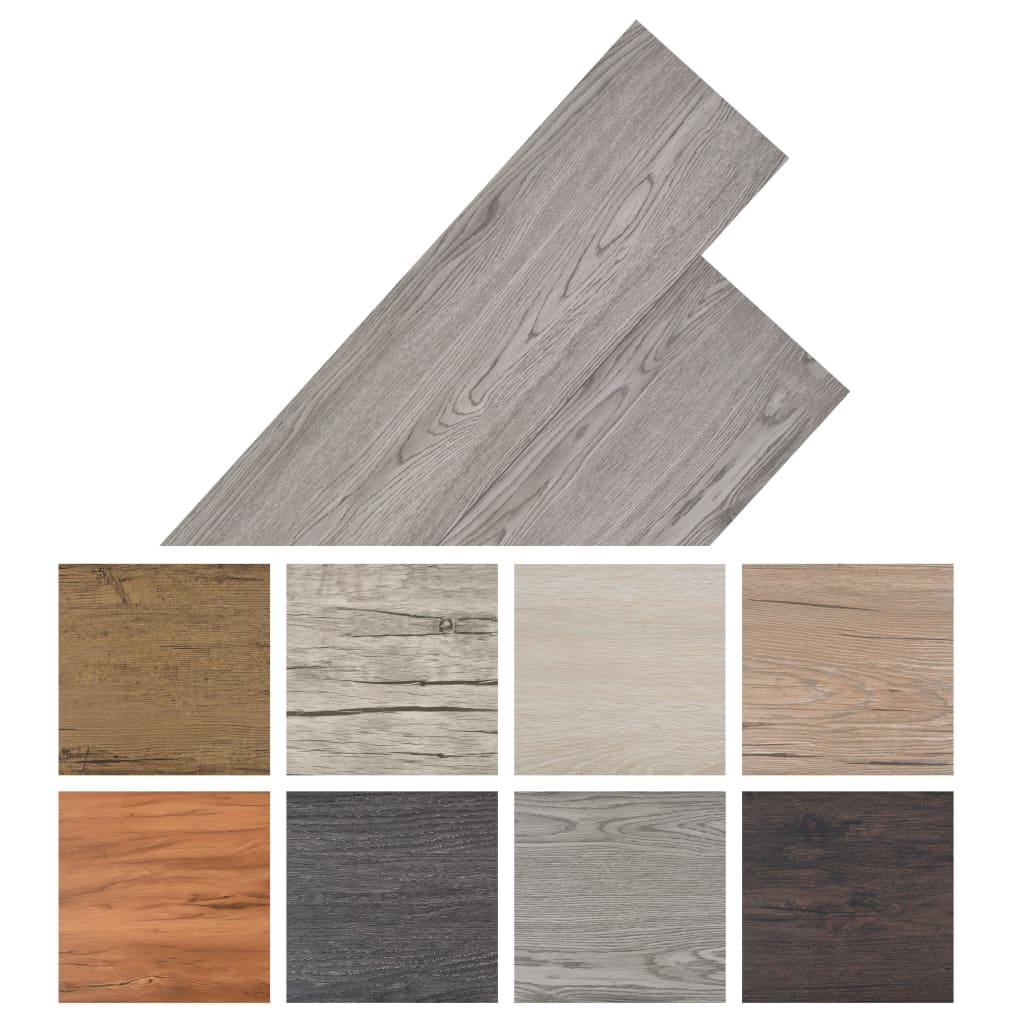 Non Self-adhesive PVC Flooring Planks 5.26 m² 2 mm Dark Grey