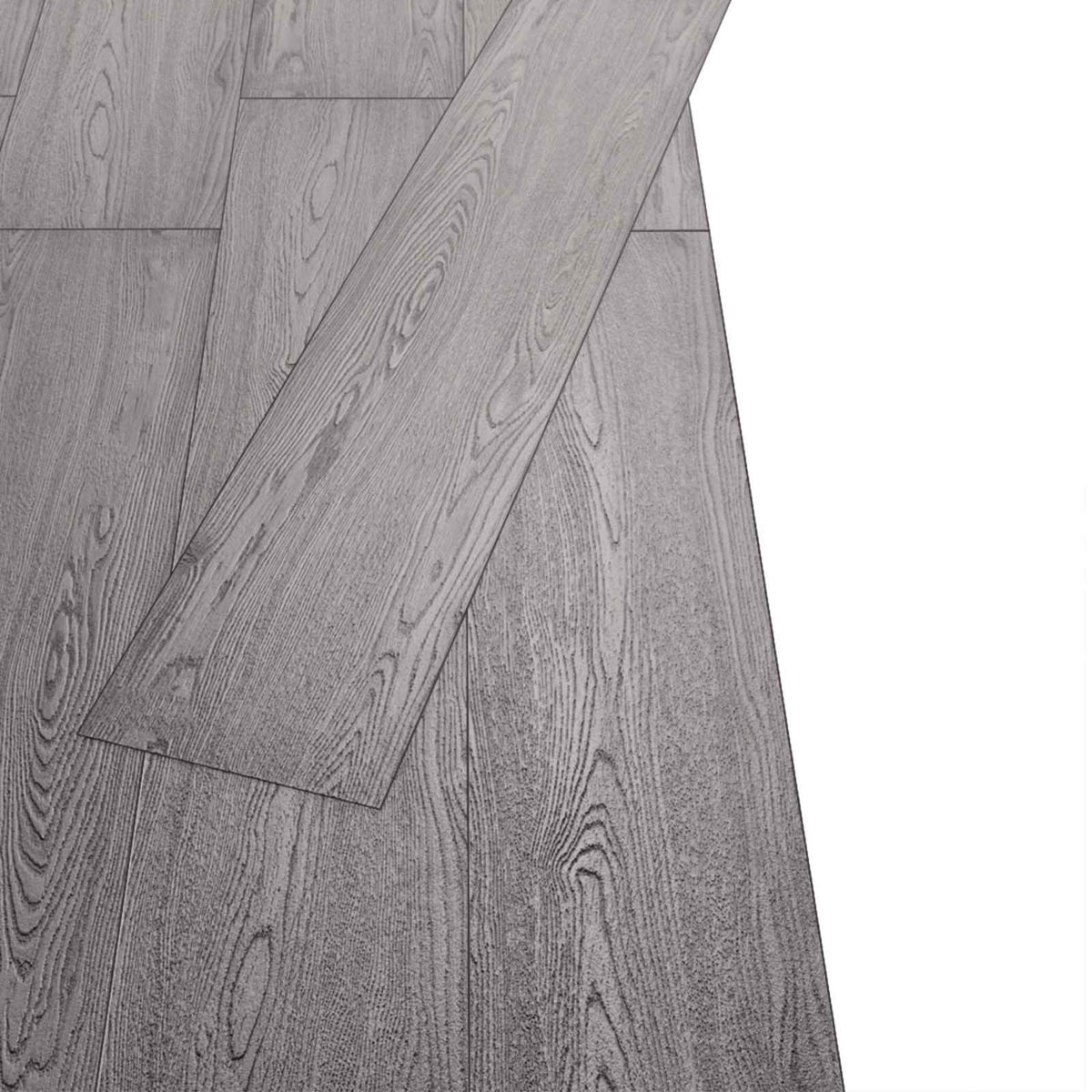 Flooring Planks 18 pcs Dark Grey 5.26 m² PVC