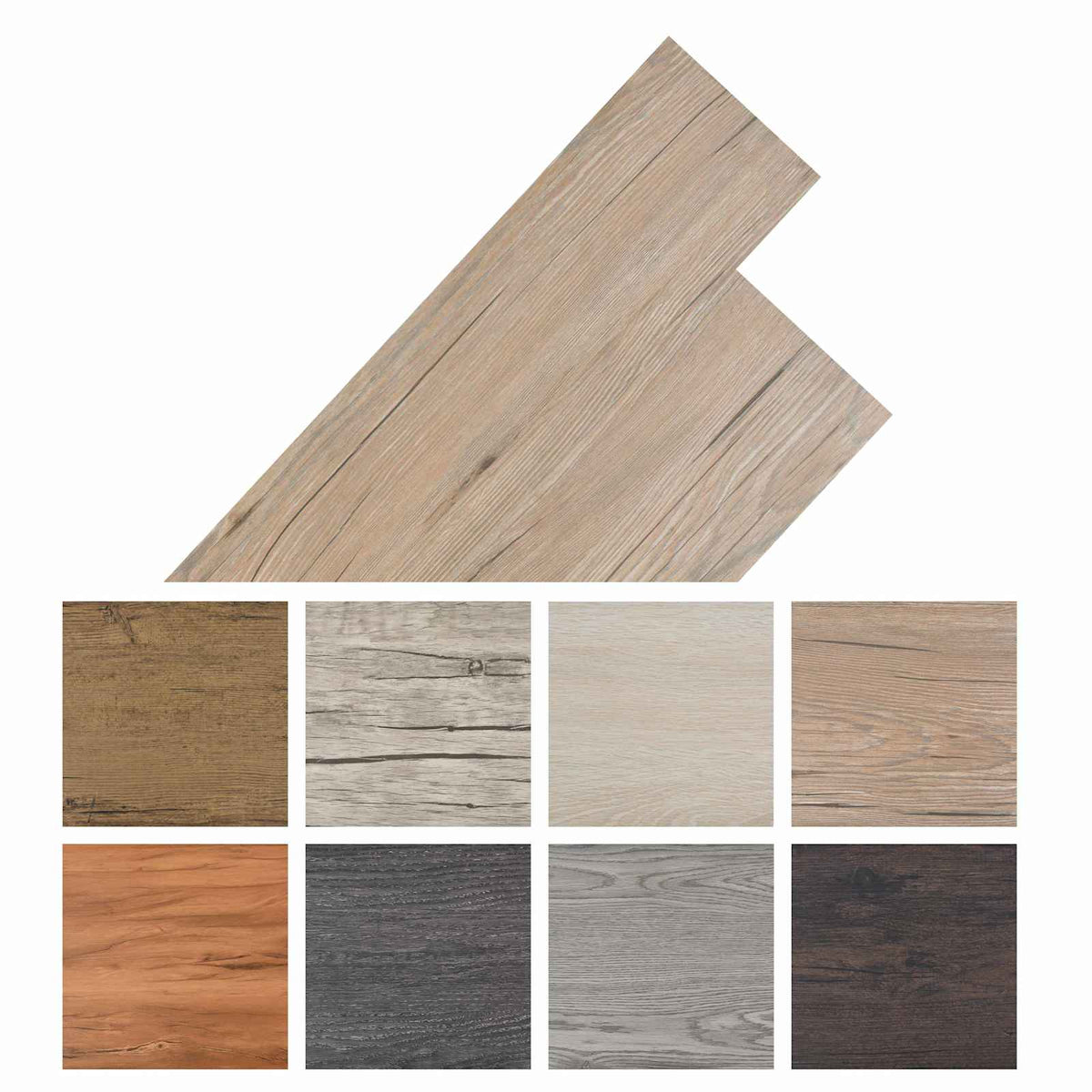 Flooring Planks 36 pcs Oak Brown 5,02 m² PVC