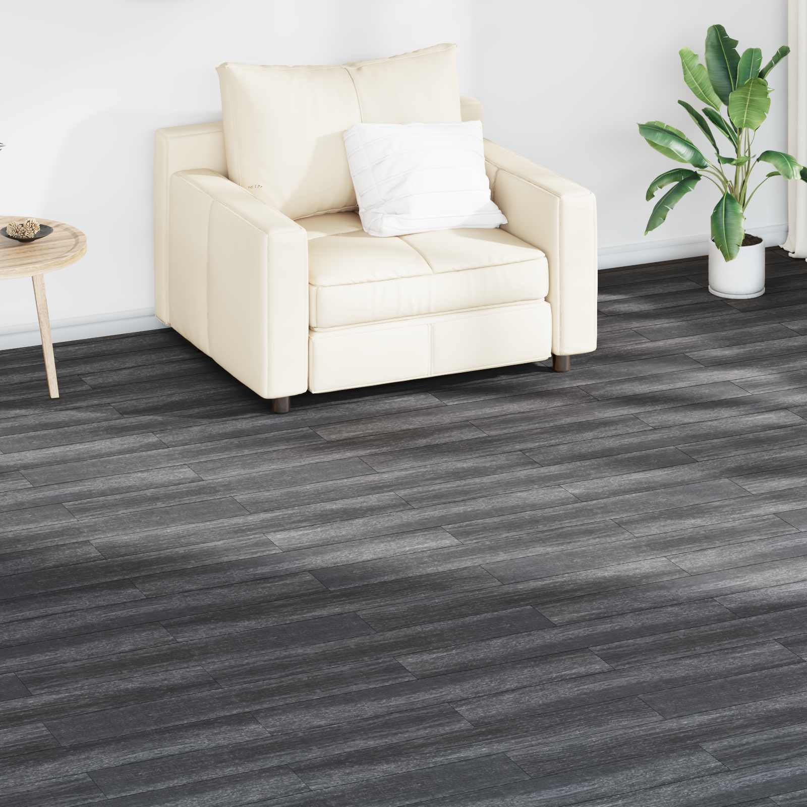 Flooring Planks 36 pcs Black and White 5,02 m² PVC