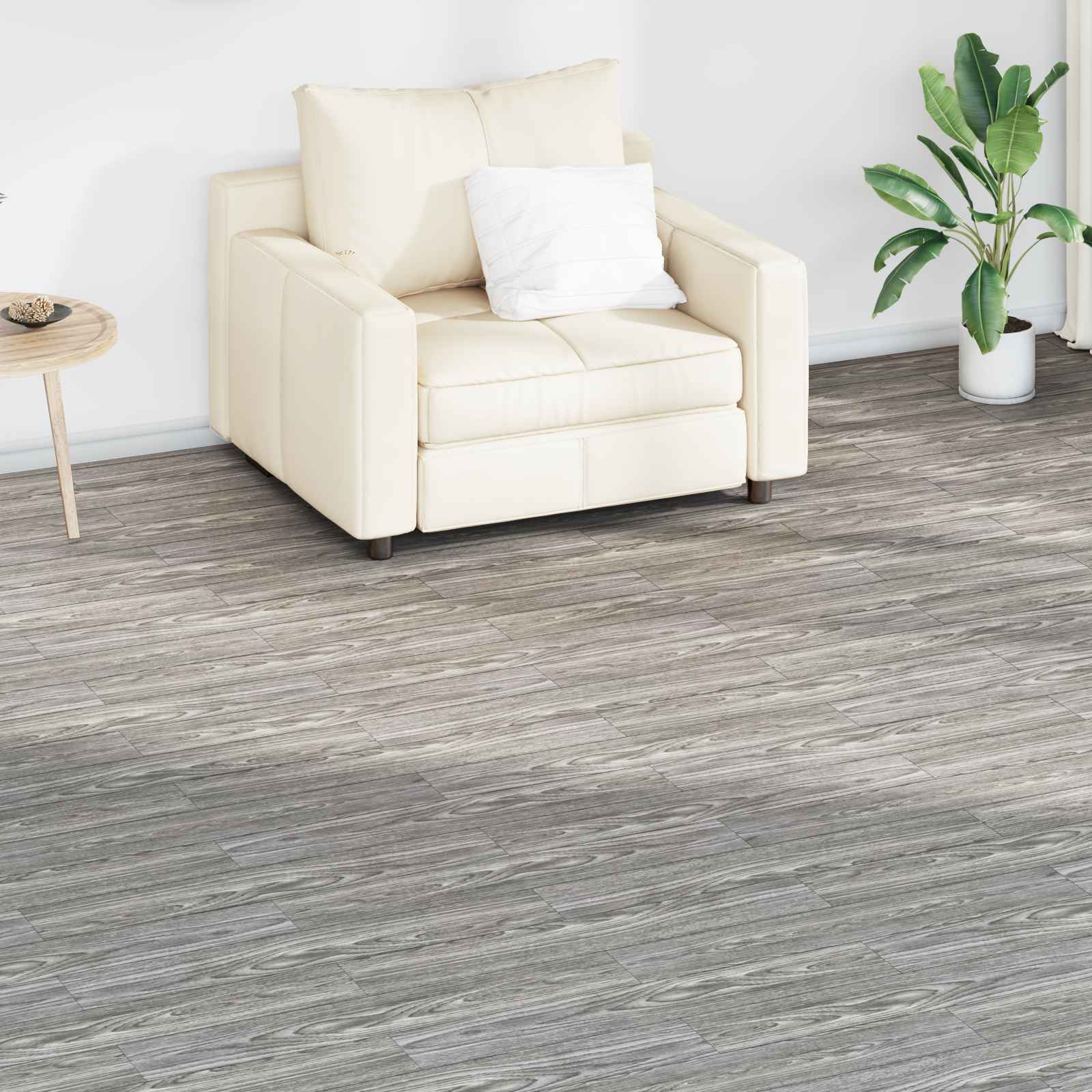 Flooring Planks 36 pcs Dark Grey 5,02 m² PVC