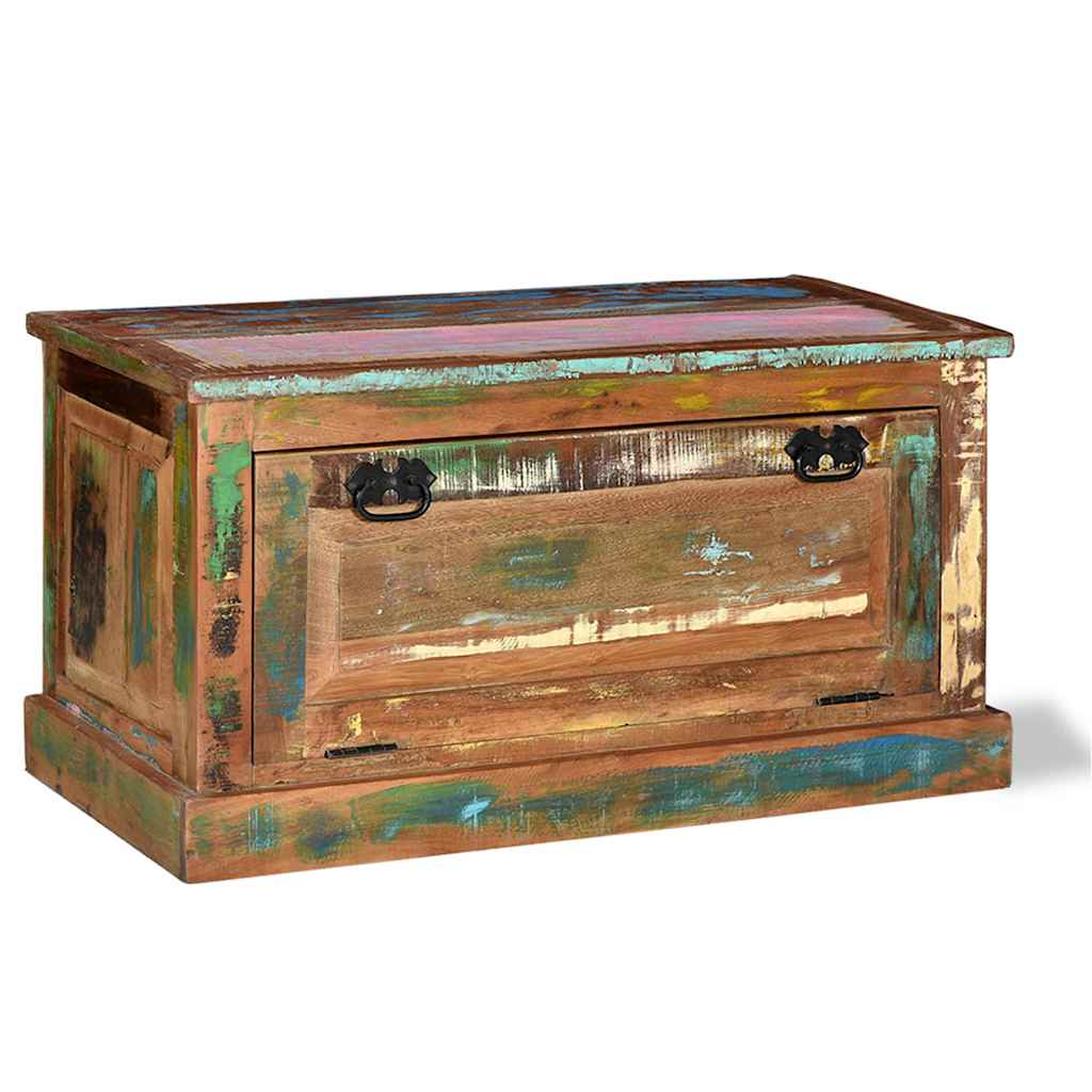 Shoe Storage Bench Solid Reclaimed Wood