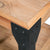 Nightstand Solid Acacia Wood Steel 40x30x54 cm