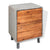 Nightstand Concrete Solid Acacia Wood 40x30x50 cm