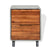 Nightstand Concrete Solid Acacia Wood 40x30x50 cm