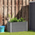 Garden Raised Bed WPC 100x50x54 cm Grey