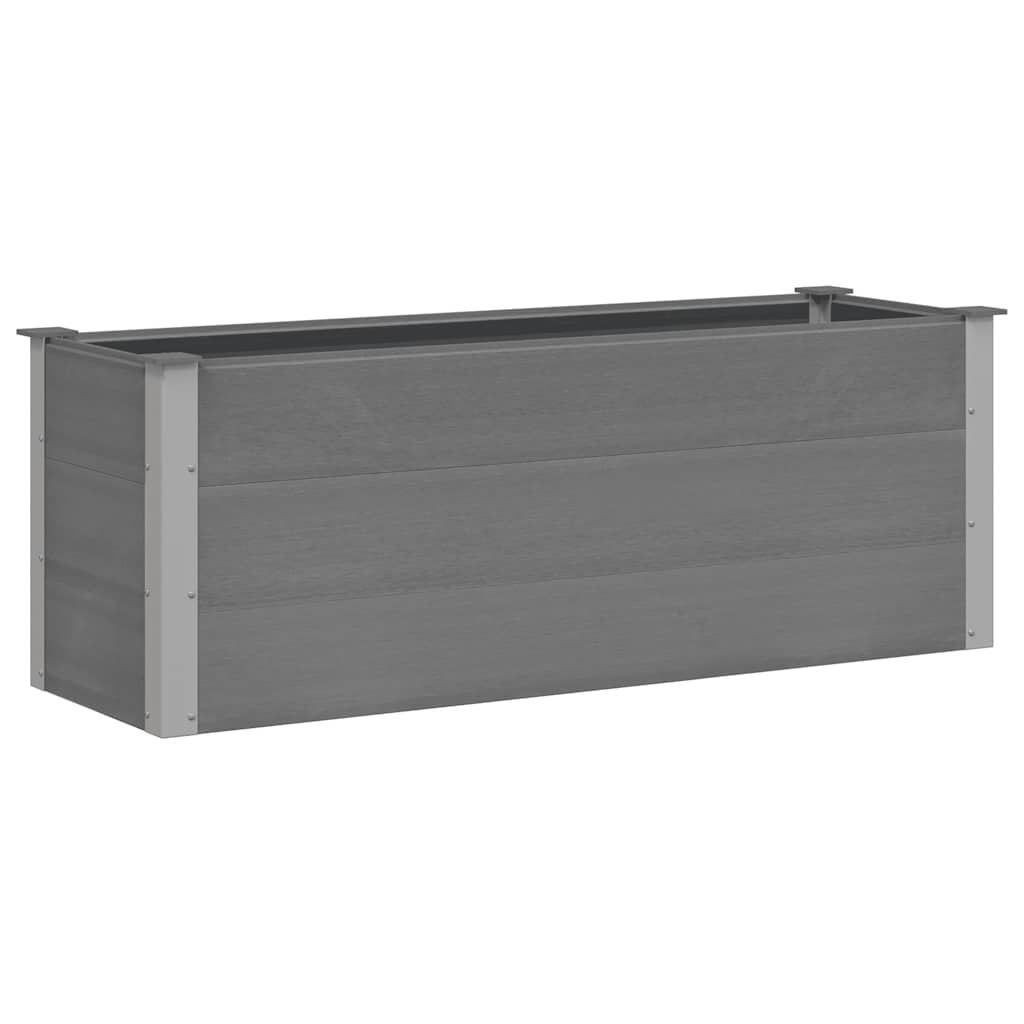 Garden Raised Bed WPC 150x50x54 cm Grey