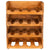 Wine Racks 4 pcs for 16 Bottles Solid Mahogany Wood