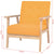 Armchair Yellow Fabric