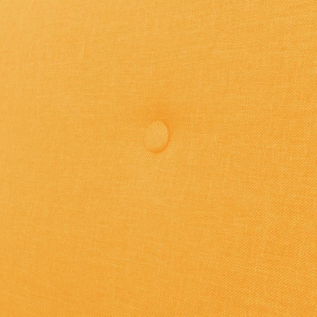 2-Seater Sofa Fabric Yellow