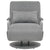 Swivel Chair and Sofa Bed Light Grey Fabric