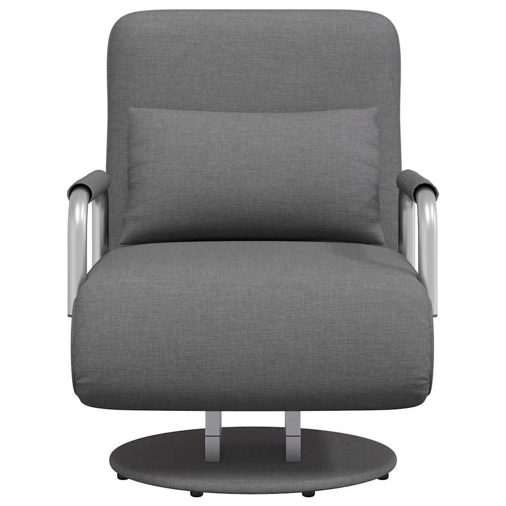 Swivel Chair and Sofa Bed Dark Grey Fabric