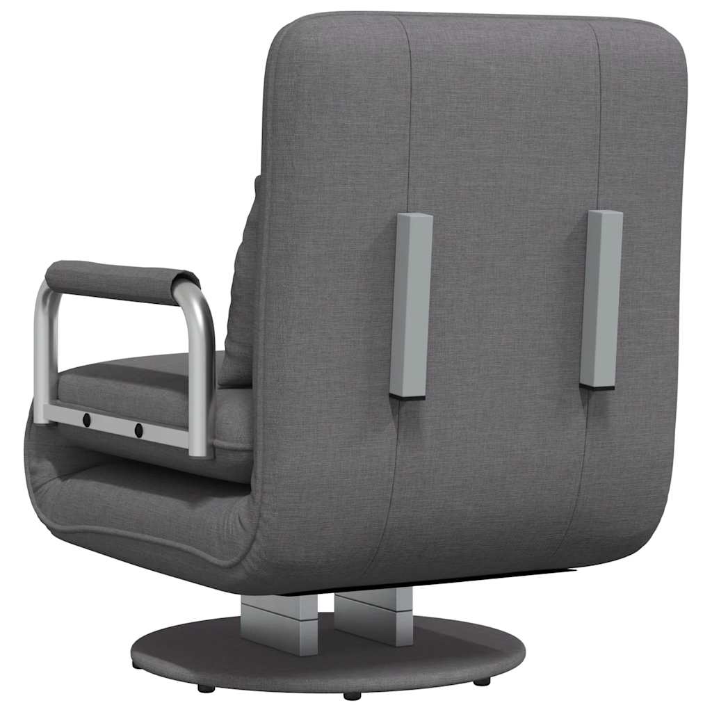 Swivel Chair and Sofa Bed Dark Grey Fabric