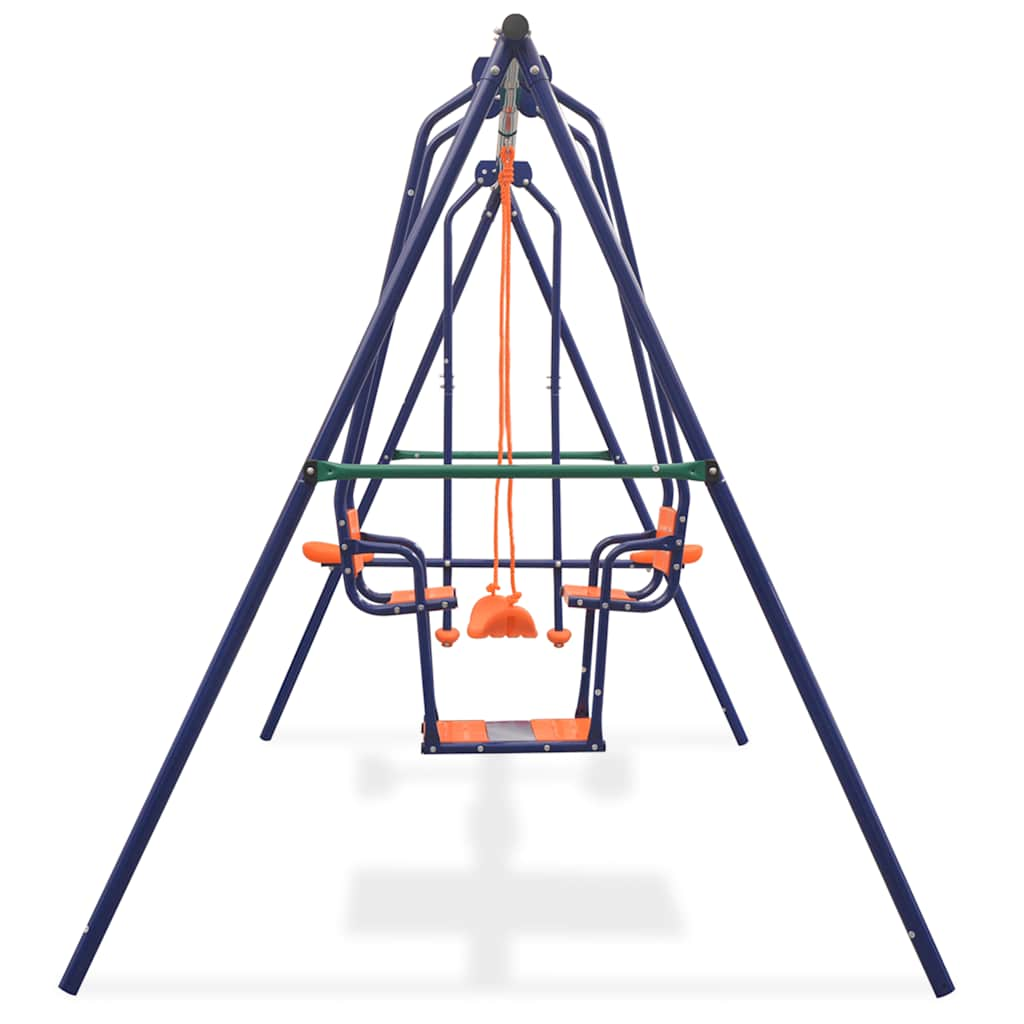 Swing Set with 5 Seats Orange