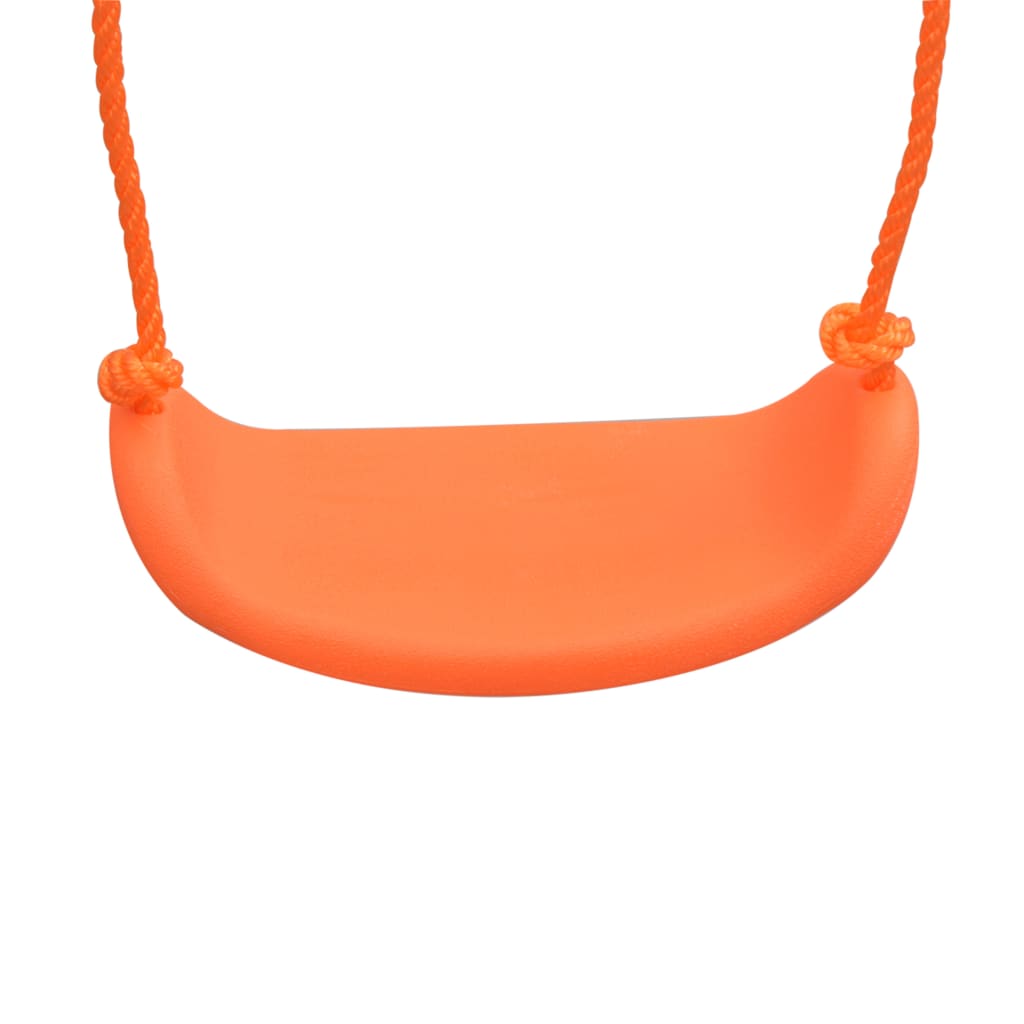 Swing Set with Slide and 3 Seats Orange