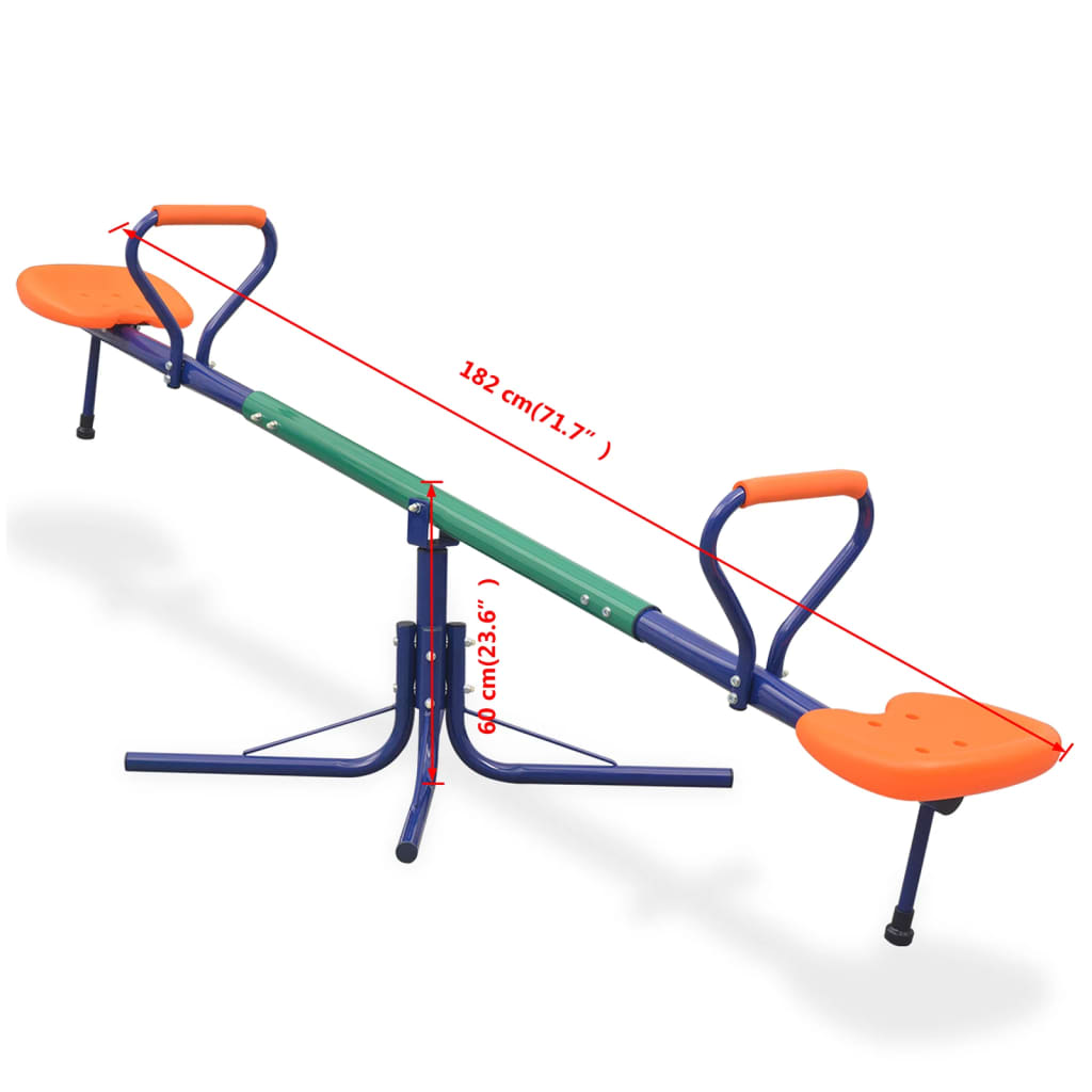 360-Degree Rotating Seesaw Orange