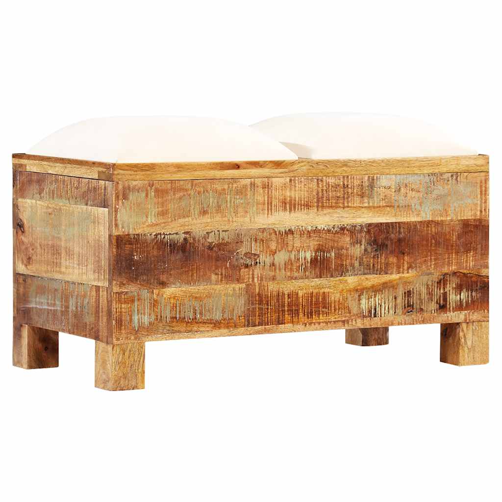 Storage Bench Solid Reclaimed Wood 80x40x40 cm