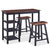 Bar Set 3 Pieces MDF Black