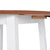 Drop-leaf Dining Table Round MDF White