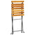 Folding Garden Chairs 2 pcs Steel and Solid Acacia Wood