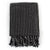Throw Cotton Squares 125x150 cm Black