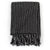 Throw Cotton Squares 125x150 cm Black