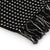 Throw Cotton Squares 125x150 cm Black
