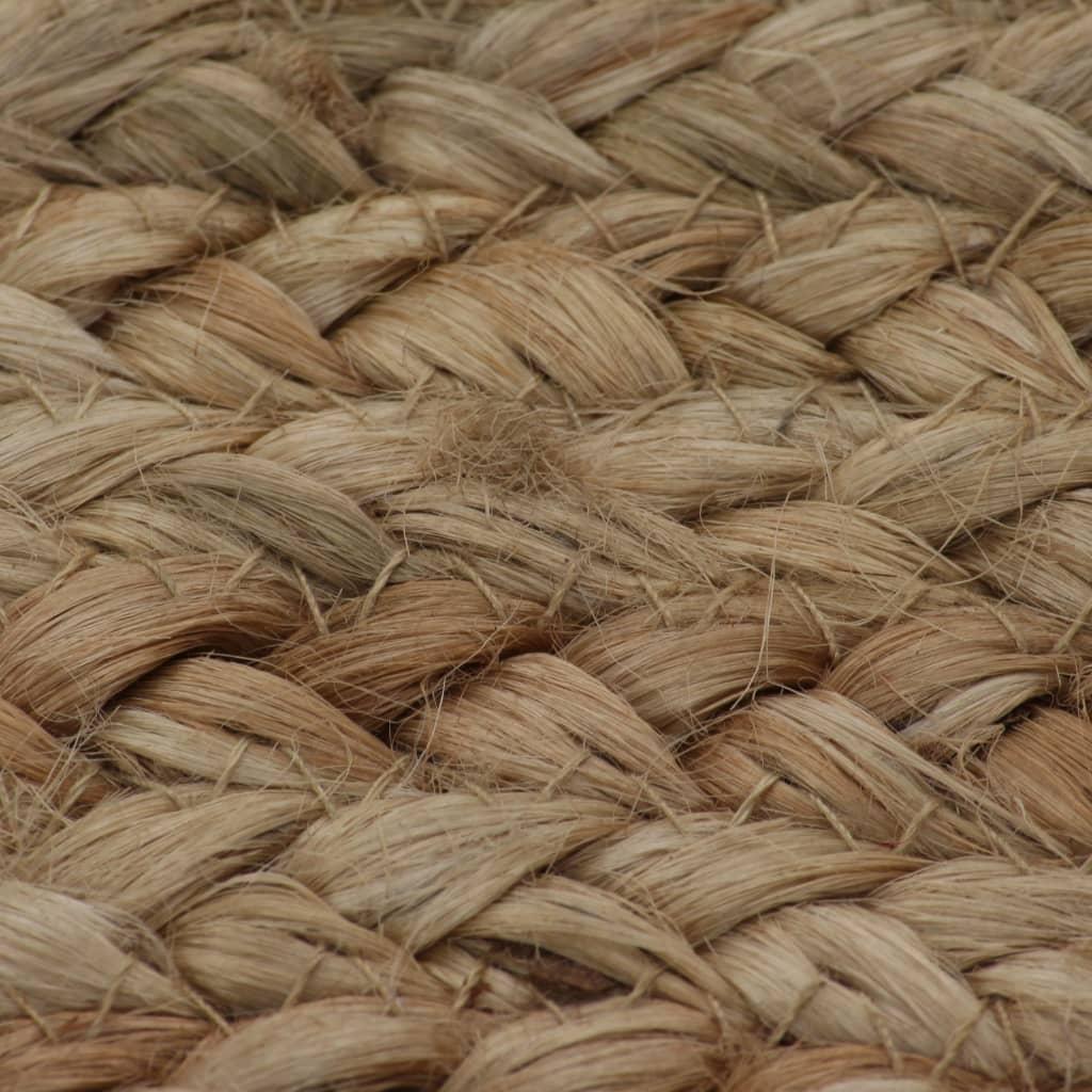 Area Rug Braided Jute 150 cm Round