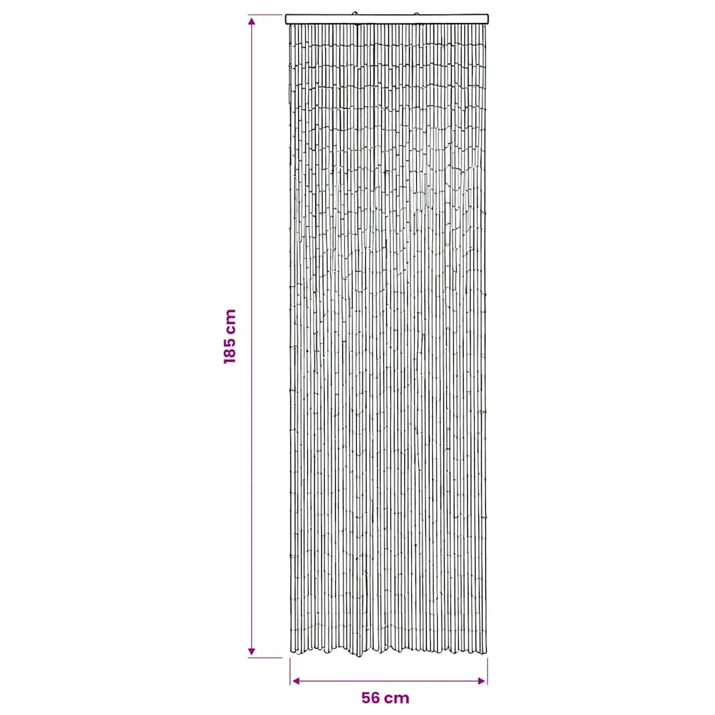 Insect Door Curtain Bamboo 56x185 cm