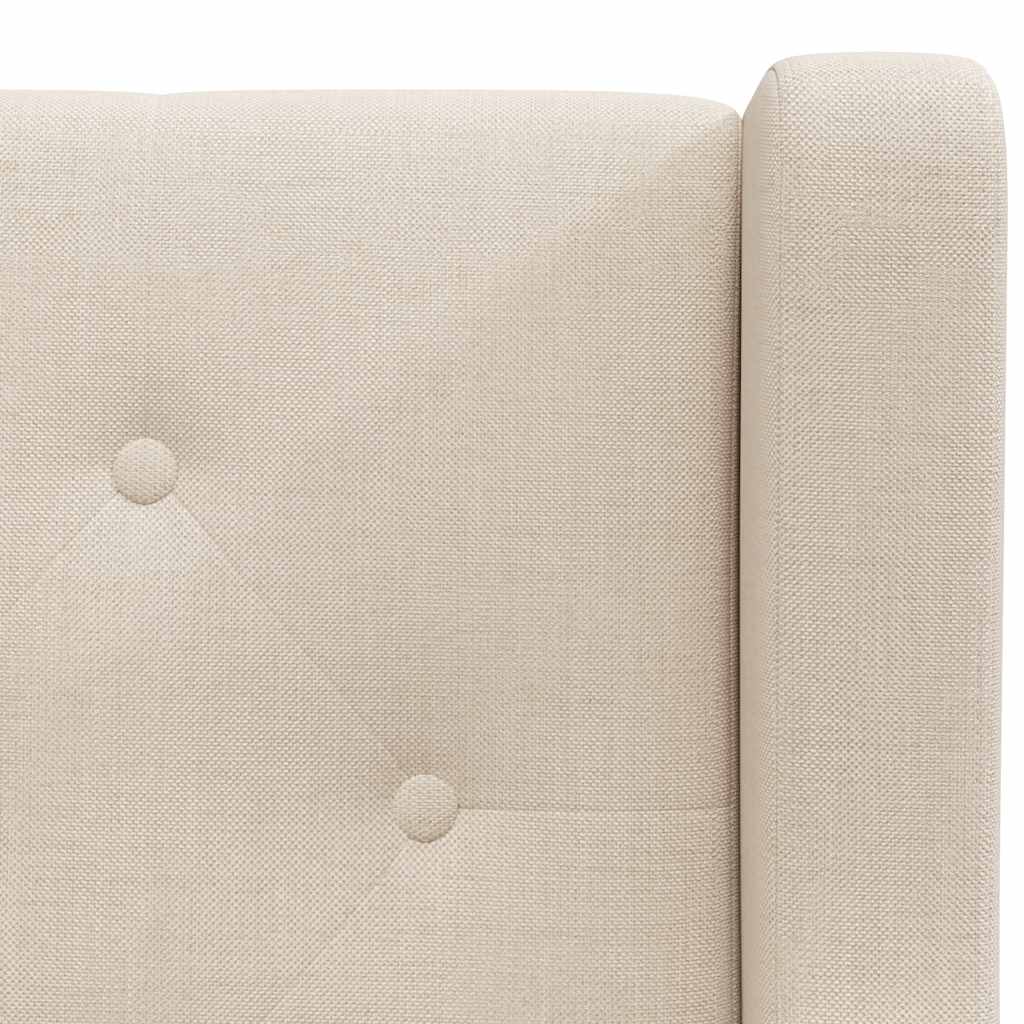 Armchair Cream White Fabric