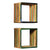 Wall Shelf Set 3 pcs Multicolour Solid Reclaimed Teak