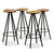 Bar Stools 4 pcs Solid Reclaimed Wood