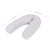 Pregnancy Pillow J-Shaped 54x(36-43) cm Grey