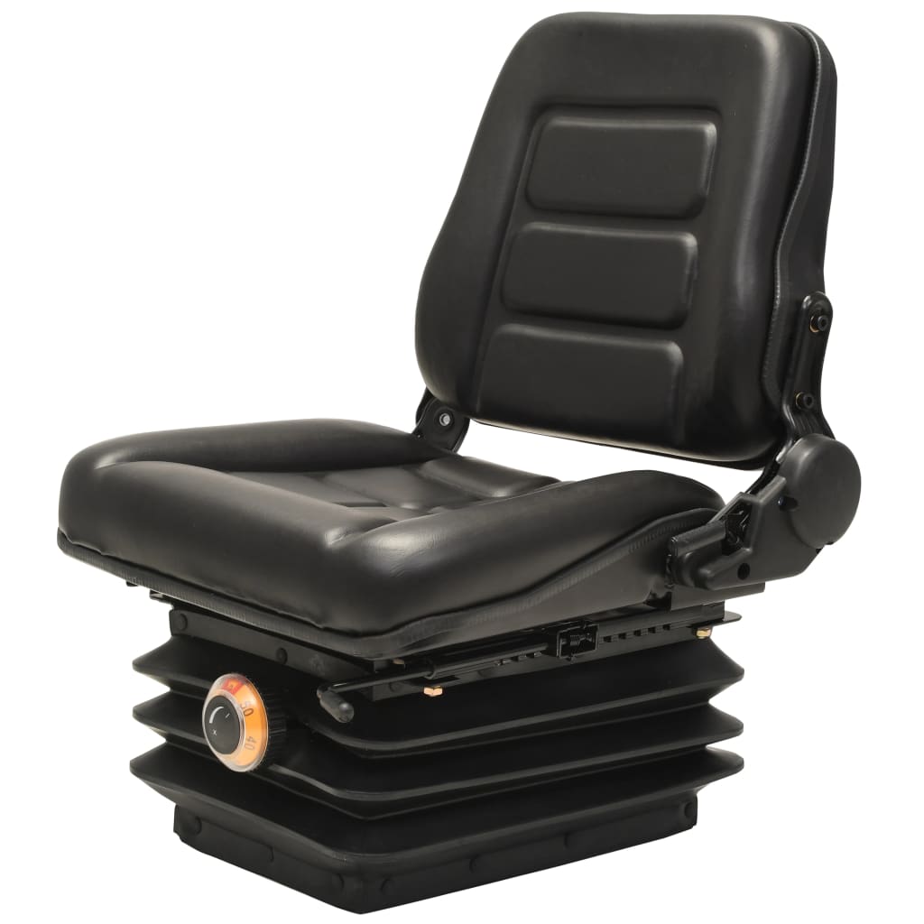 Forklift &amp; Tractor Seat with Suspension and Adjustable Backrest