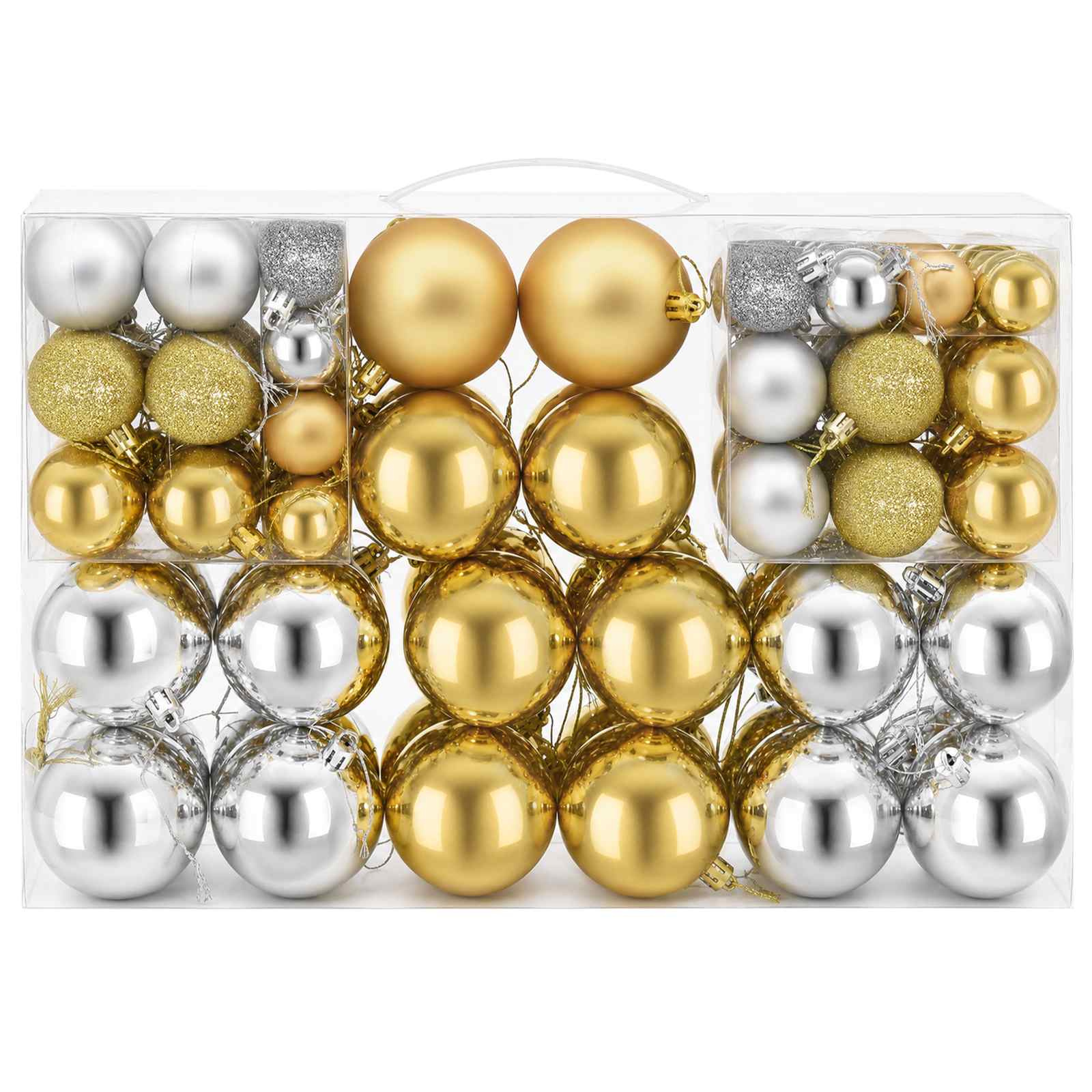 Christmas Balls 100 pcs Silver/Gold
