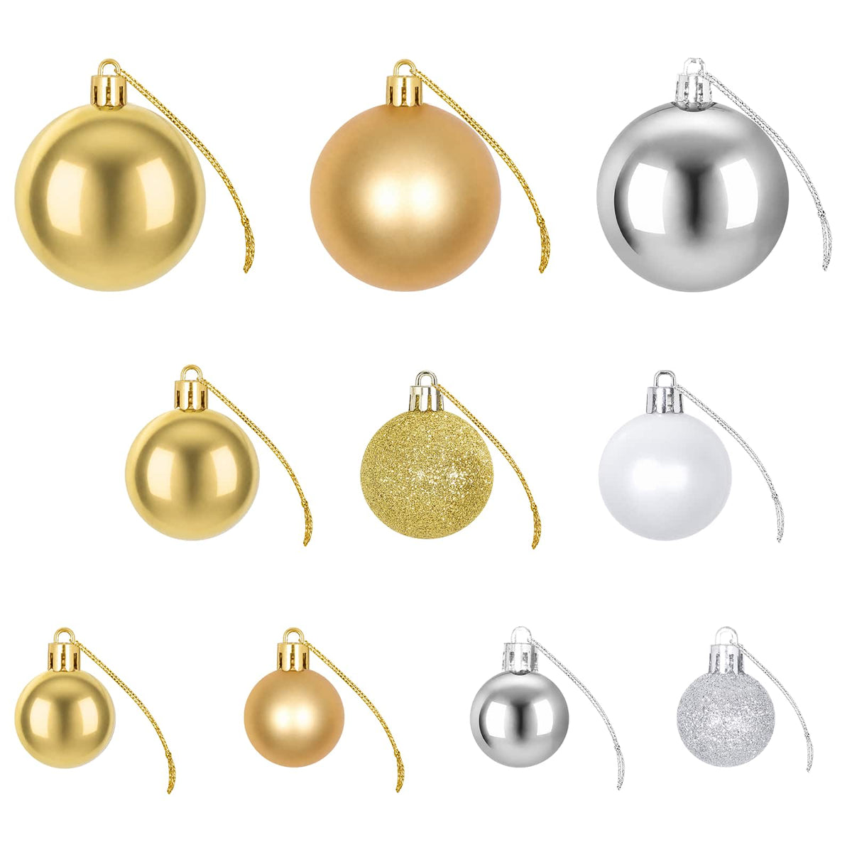 Christmas Balls 100 pcs Silver/Gold
