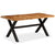 Dining Table Solid Acacia and Mango Wood 180x90x76 cm