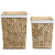 Laundry Basket Set 2 Pieces Water Hyacinth